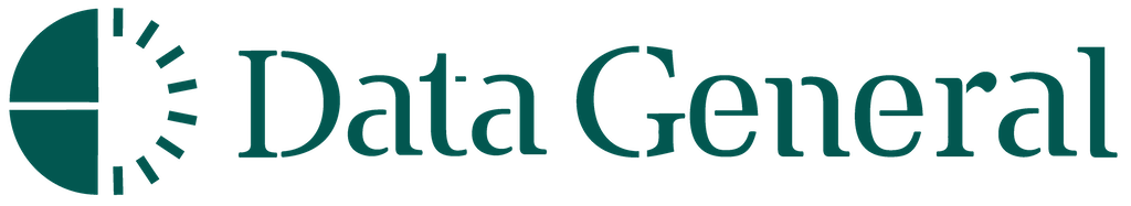 Logo Data General green color
